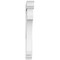 Ekena Millwork Standard Legacy Architectural Grade PVC Bracket With Traditional Ends, 3"W x 20"D x 26"H BKTP03X20X26LEC01 - alternate 2